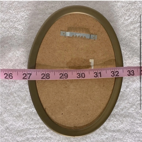 Vintage Ecstasy Giftware Black Velvet Embroidered Oval Framed Art Cardinal - Picture 4 of 6